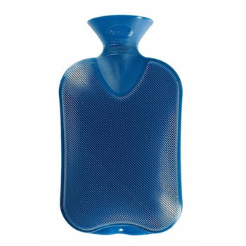 Warm water Kruik blauw 2 liter kunststof - Kruiken