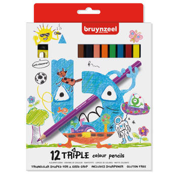 Bruynzeel driekantige potloden - 12 stuks