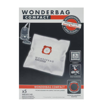 Blokker Rowenta stofzuigerzak Wonderbag Compact WB3051 - 5 stuks aanbieding