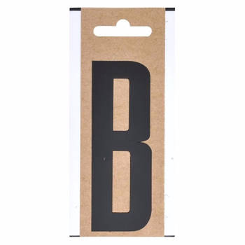 Zwarte letter sticker B 10 cm - Stickers