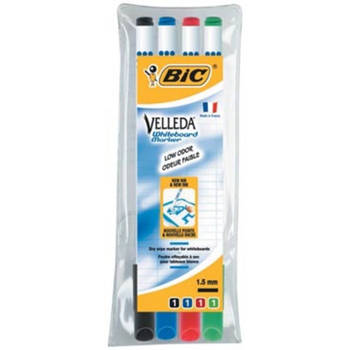 Bic whiteboardmarker 1721, etui van 4 stuks