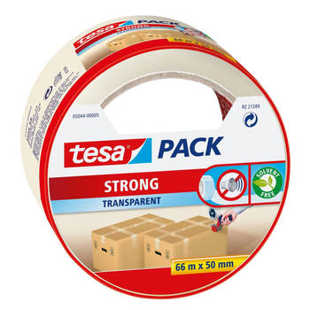1x Tesa doorzichtige verpakkingstape 66 mtr x 50 mm - Tape (klussen)