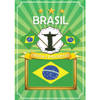 Deur poster thema Brazilie - Feestposters