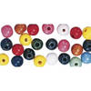 32x Houten kralen gekleurd 12 mm in verschillende kleuren - Kralenbak