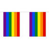 3x Polyester vlaggenlijn regenboog 3 meter - Vlaggenlijnen