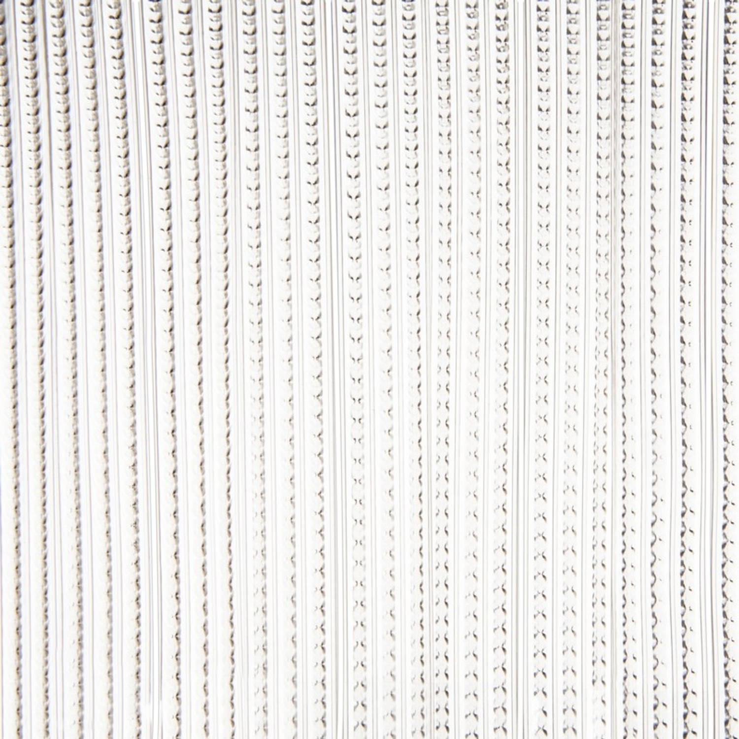 Deurgordijn grijs transparant 93 x 220 cm Vliegen-insecten gordijn