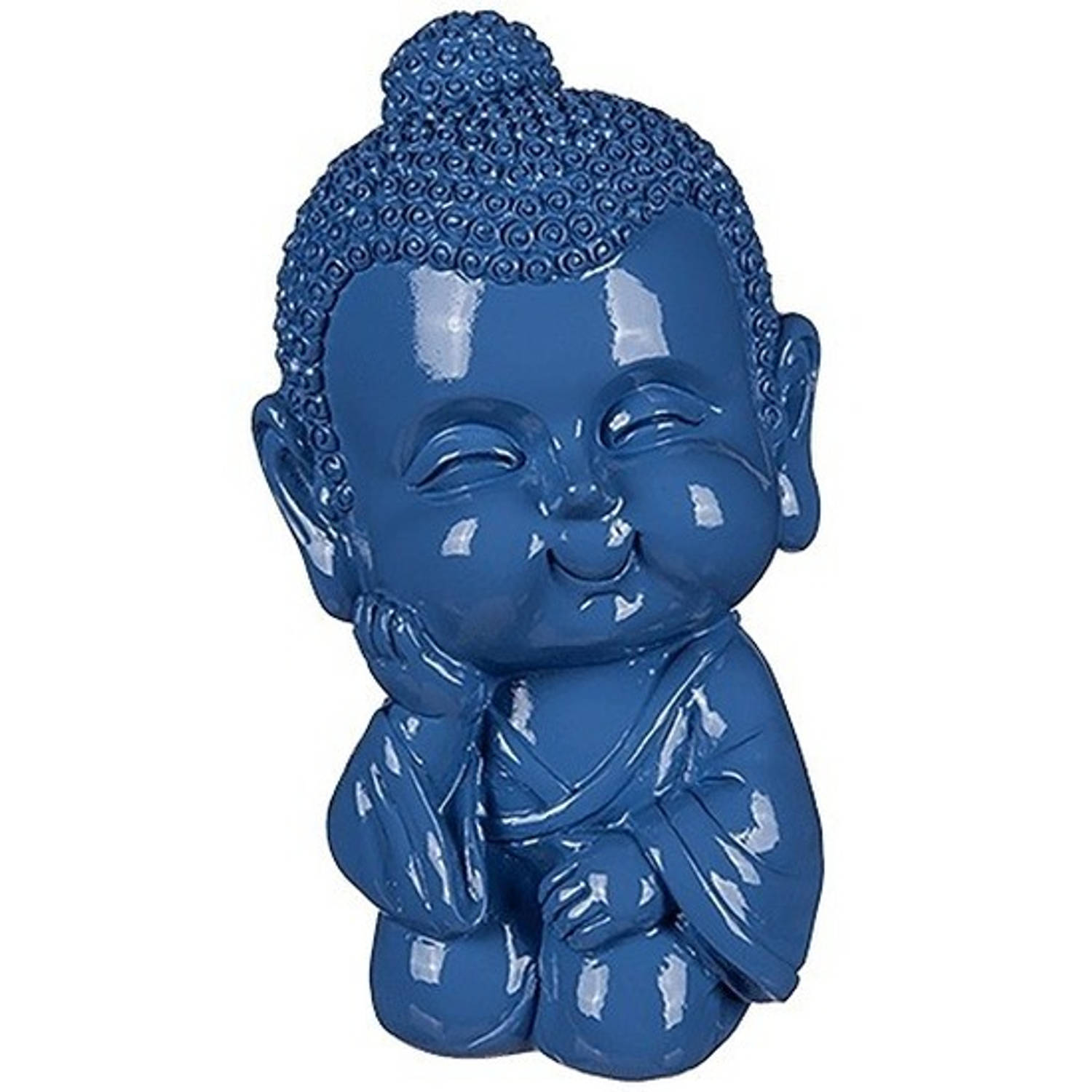 Boeddha spaarpot blauw 13 - Spaarpotten | Blokker