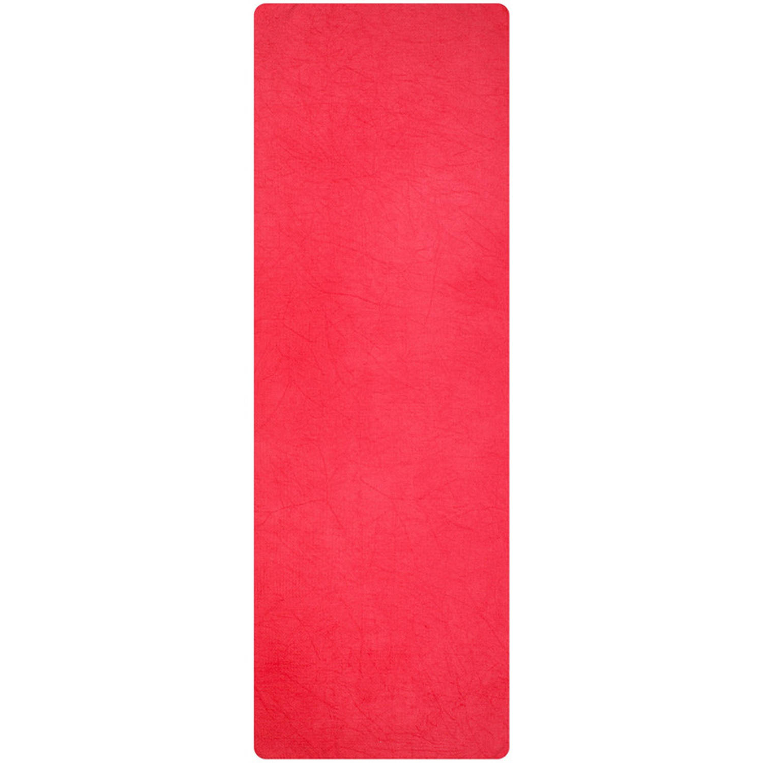 Roze yoga/sport handdoek antislip 183 x 61 cm - Fitnessmat