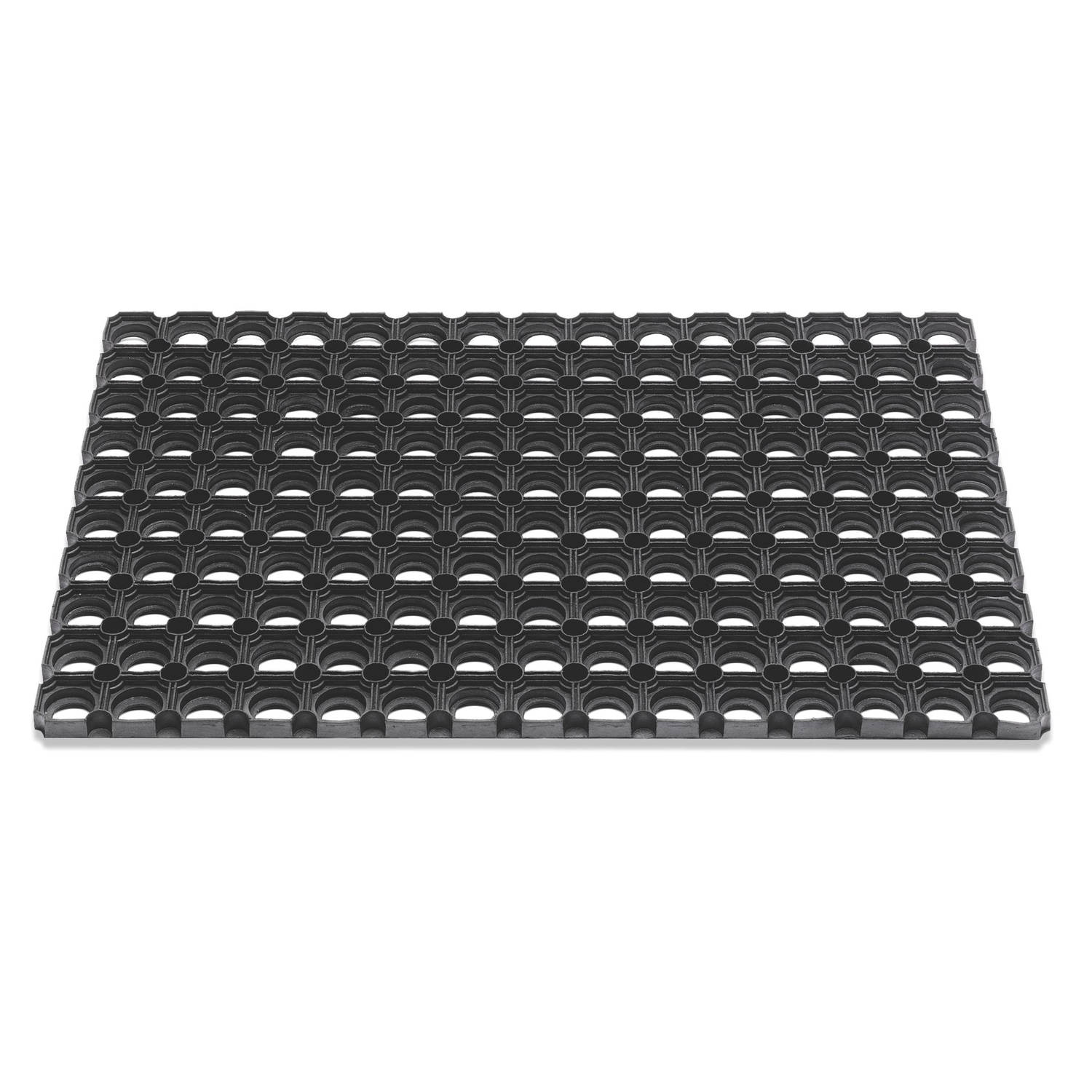 Hamat domino ringmat zwart 80 x 50 cm