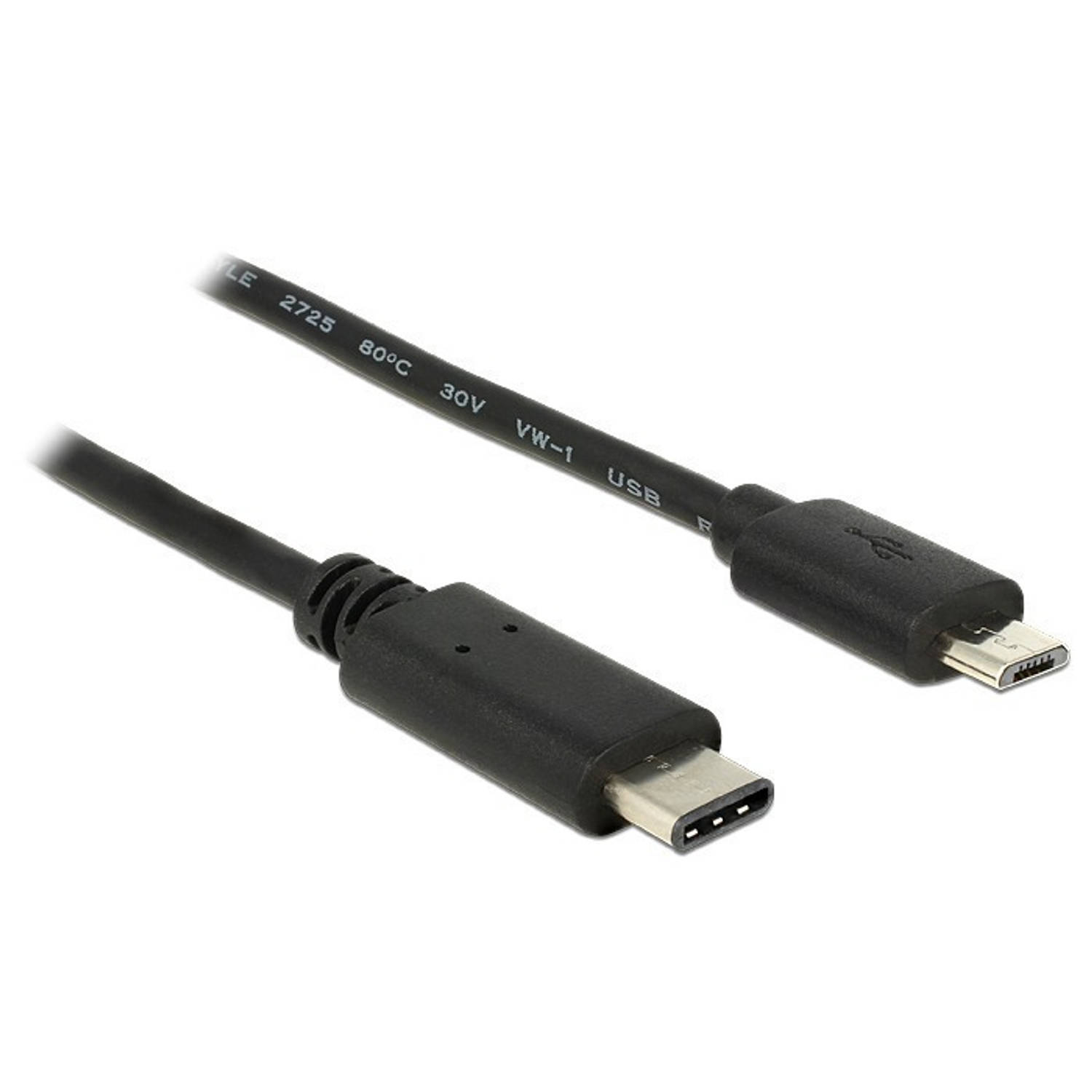 Delock USB Type C naar USB micro B kabel 1 meter
