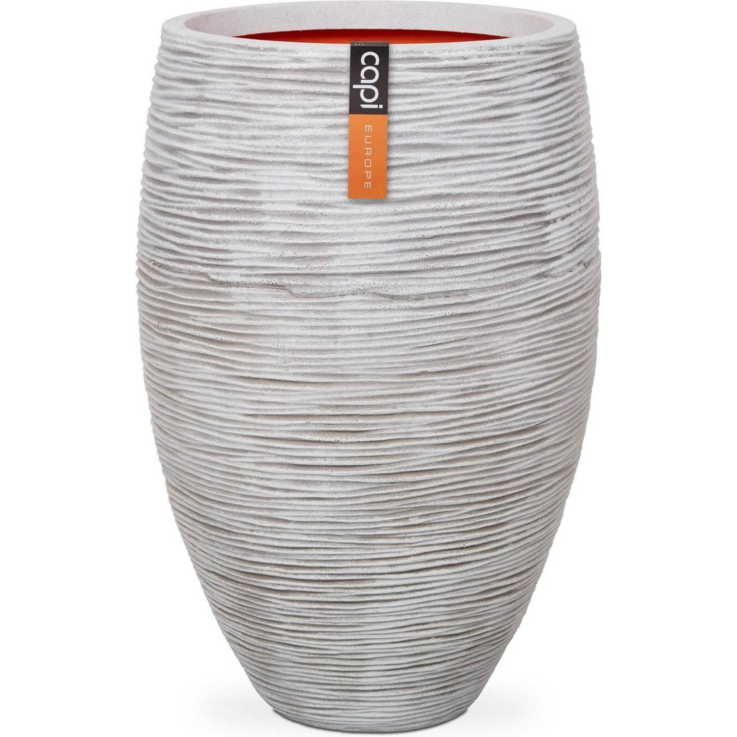 Capi®Tutch Vase Elegant Deluxe Rib ivoor