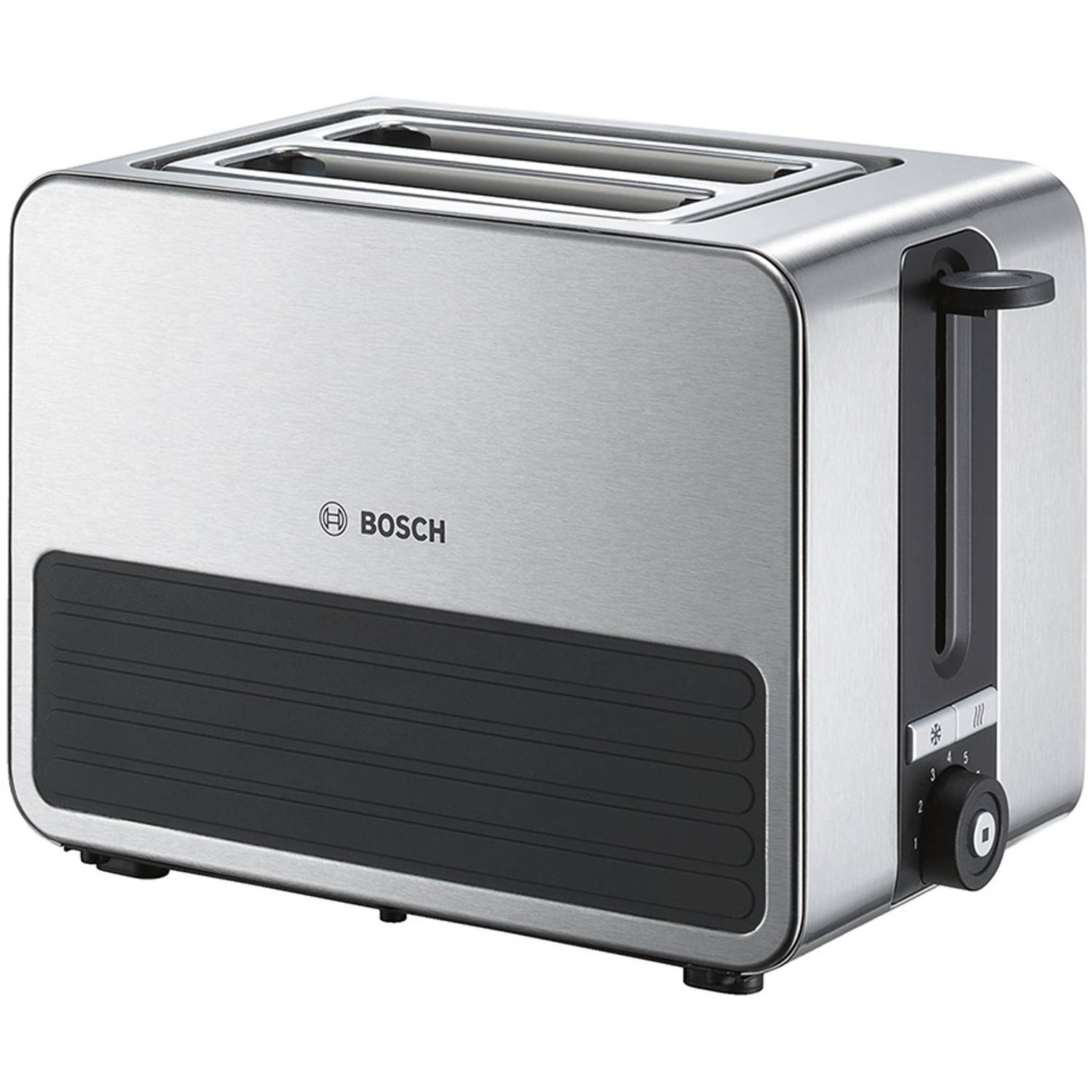 BOSCH compacte toaster TAT7S25, grijs-zwart