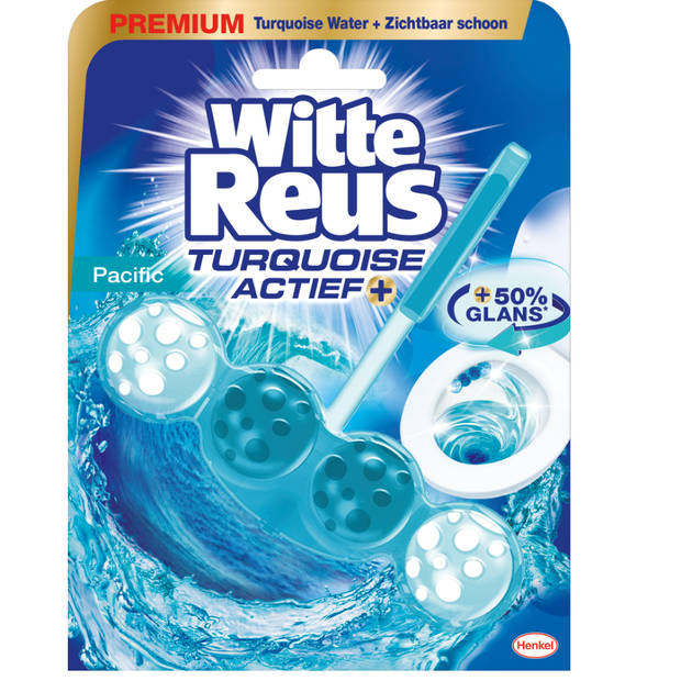 Witte Reus Toiletblok - Turquoise Actief