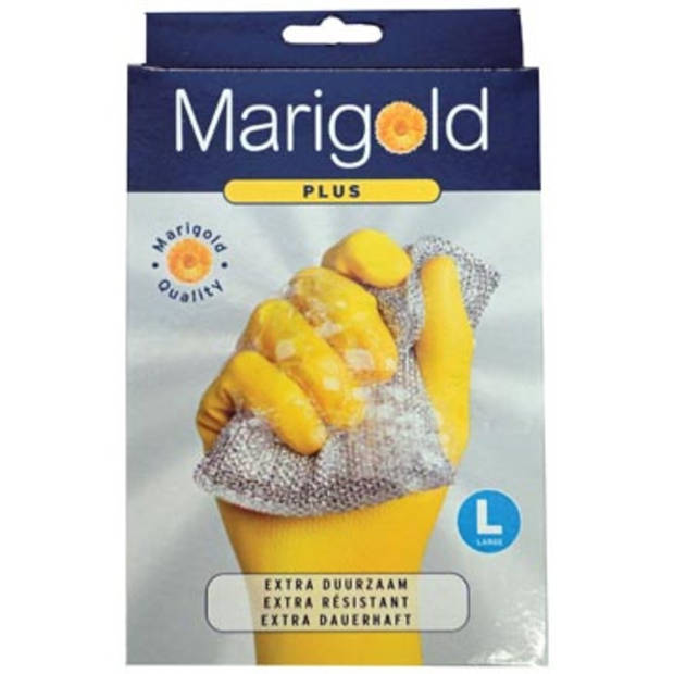 Vileda handschoenen Marigold Plus, large, geel