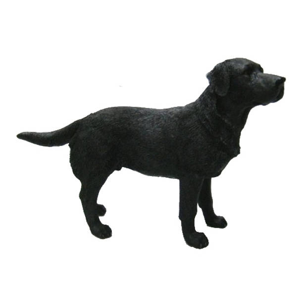 Honden beeldje Labrador zwart 14 cm - Beeldjes
