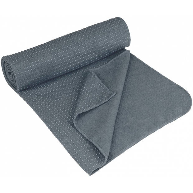 Avento Yoga Handdoek Antislip grijs