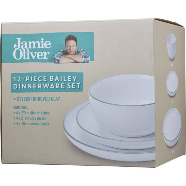 Jamie Oliver Bailey serviesset - 4-persoons - 12-delig