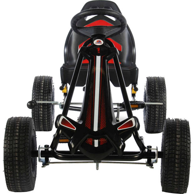 Volare Volare Go Kart Racing Car groot met luchtbanden