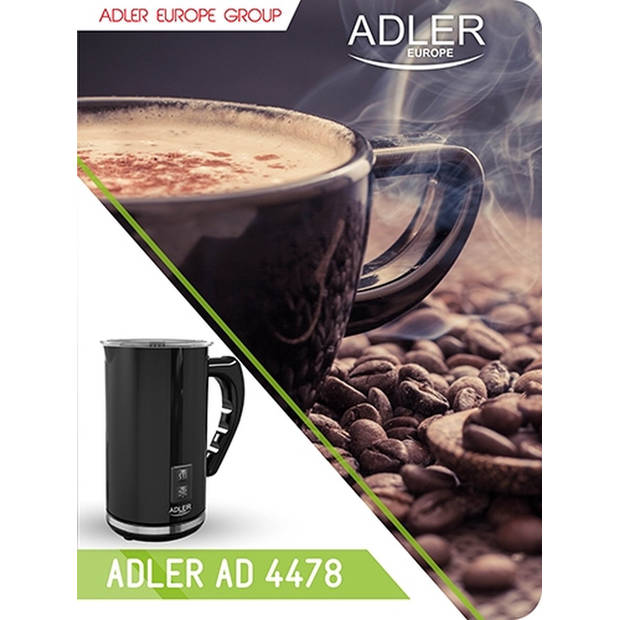Adler AD 4478 - Melkopschuimer - zwart