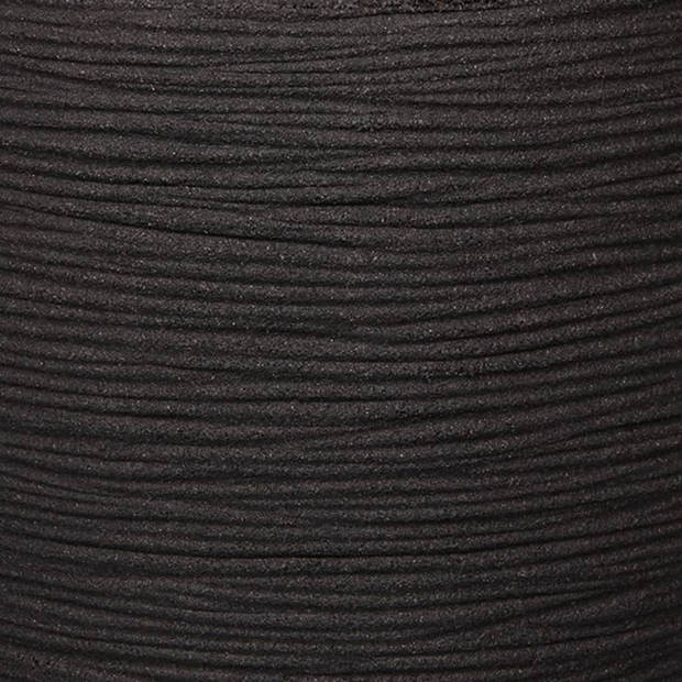Capi Bloempot Nature Rib bolvormig 40x32 cm zwart KBLR270