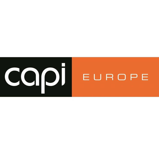 Capi Europe - Vaas elegant laag Rib NL - 34 x 46 cm - Zwart - Opening Ø27 cm