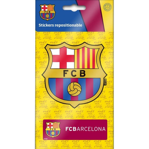 FC Barcelona sticker logo 2 stuks