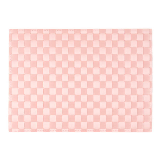 Blokker placemat - roze - 33 x 45 cm