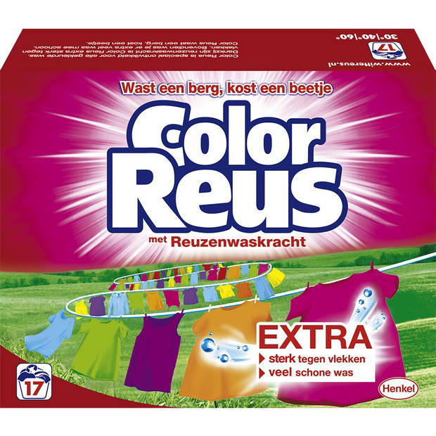 Color Reus wasmiddel - 17 wasbeurten - poeder