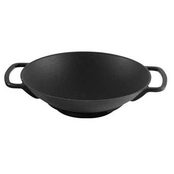 Gietijzeren wok mat zwart, 35cm - Sürel
