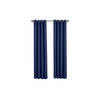 Larson - Luxe effen blackout gordijn - met ringen - 1.5m x 2.5m - Donkerblauw