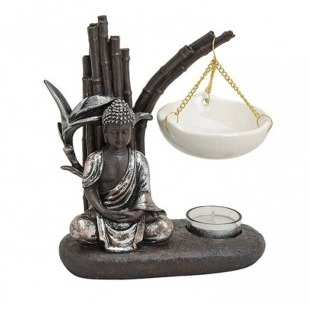 Boeddha oliebrander zentuin 20 cm - Geurbranders