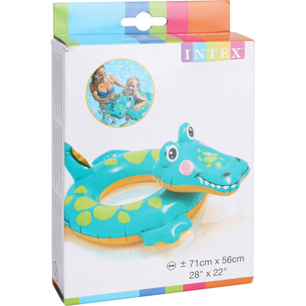 Intex zwemband/zwemring - krokodil - 66 cm - opblaasbaar - Zwembanden