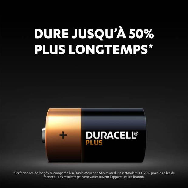 DURACELL - 4-pack plus Power C-batterijen