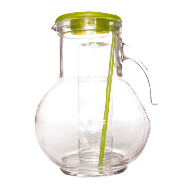 Glazen schenkkan/karaf met koelfunctie 2 liter - Waterkannen