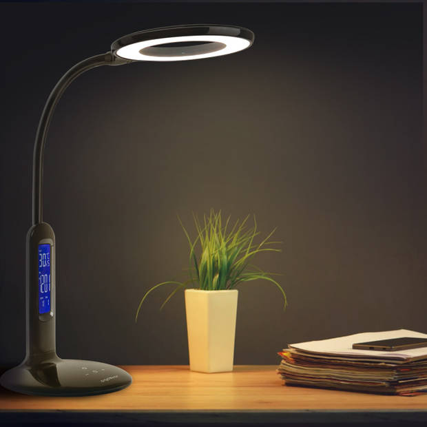 Aigostar Ivy - LED Bureaulamp met kalender - Zwart