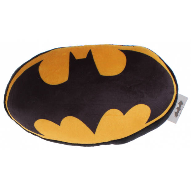 DC Comics kussen Batman-logo 20 cm pluche zwart/geel