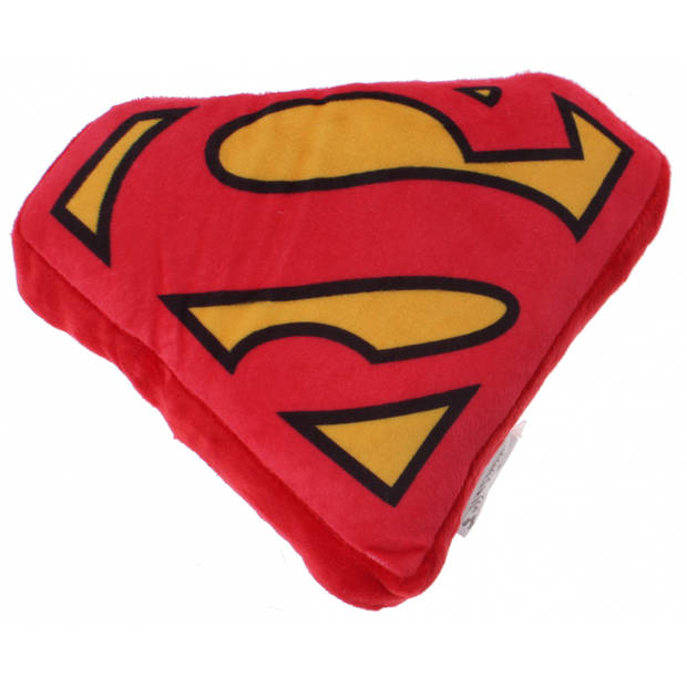 DC Comics kussen Superman-logo 20 cm pluche rood/geel