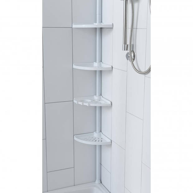 Compactor hoekrek voor douche - 4-laags