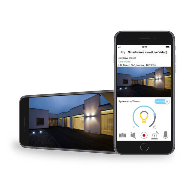 Smartwares guardian beveiligingscamera met verlichting CIP-39901 - voor buiten gebruik