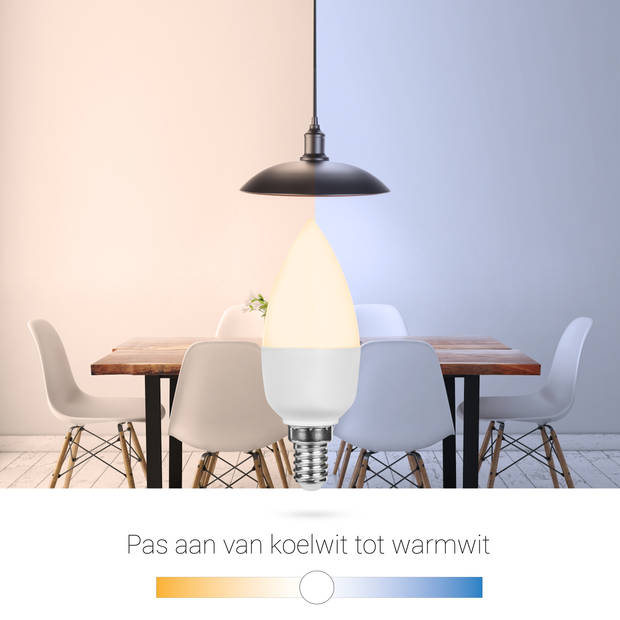 Smartwares slimme E14 kleurlamp met afstandsbediening – PRO Series