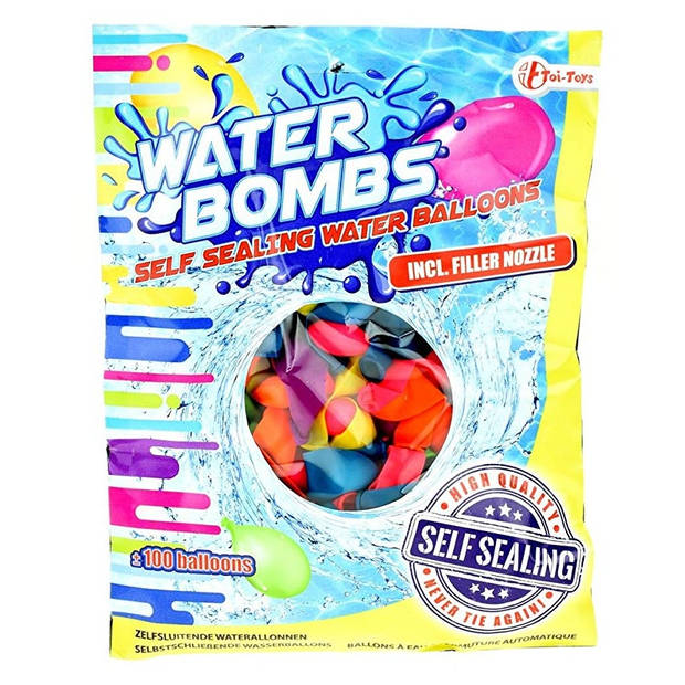 Toi-Toys zelfsluitende waterballonnen ca. 100 stuks