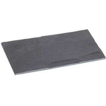 1x Leisteen bord/plank 18 x 11 cm - Dienbladen