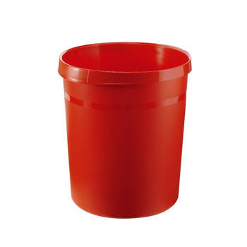 papierbak HAN Grip 18 liter met 2 grijpranden rood
