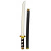 Plastic zwart/goud ninja/ samurai zwaard 60 cm - Verkleedattributen