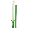 Plastic groen/goud ninja/ samurai zwaard 60 cm - Verkleedattributen