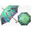 Groene paraplu met uiltjes 101 cm - Paraplu's