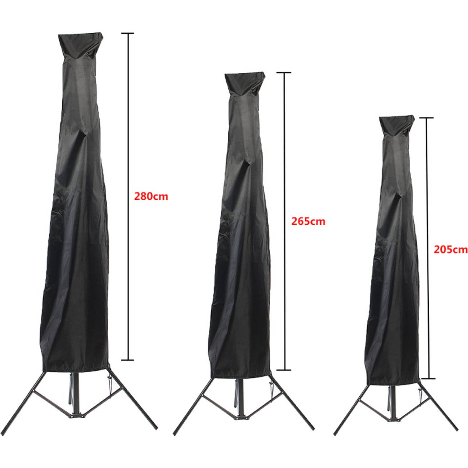 archief plaats Philadelphia Zweef) Parasolhoes 265 cm - beschermhoes parasol - waterdicht -  265x50x70x40 cm | Blokker