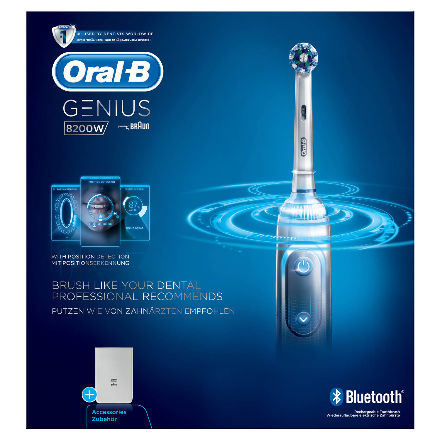 munt Land Onleesbaar Oral-B elektrische tandenborstel Genius 8200W Silver | Blokker