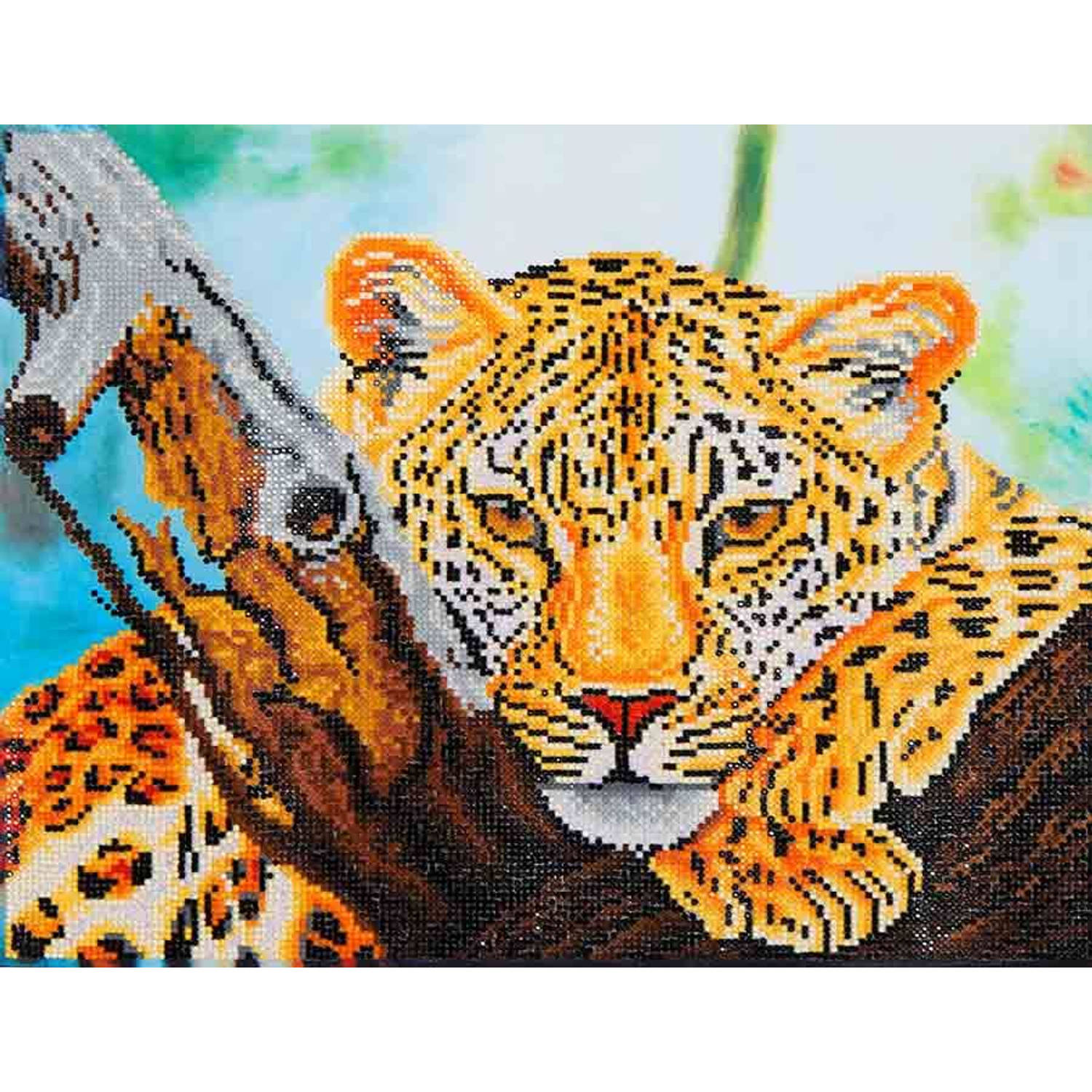 DIAMOND DOTZ Leopard Look - Diamond Painting - 15.459 Dotz - 46x36 cm