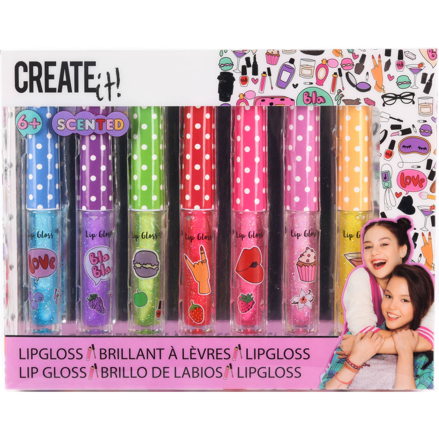 Create It! lipgloss Scented 1,2 gram meisjes 7 delig